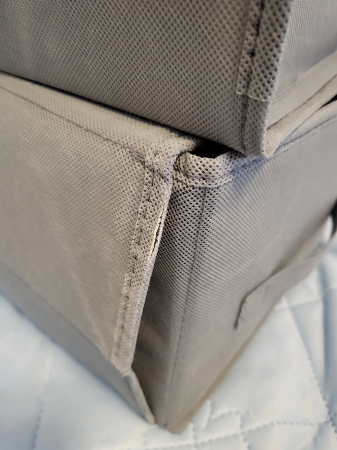 Grey Storage Bin with Handles - photo 3