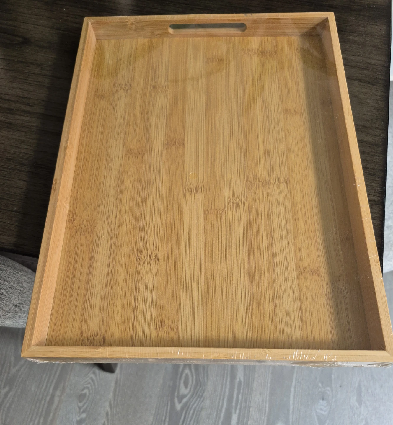 Bamboo Serving Tray with Handles