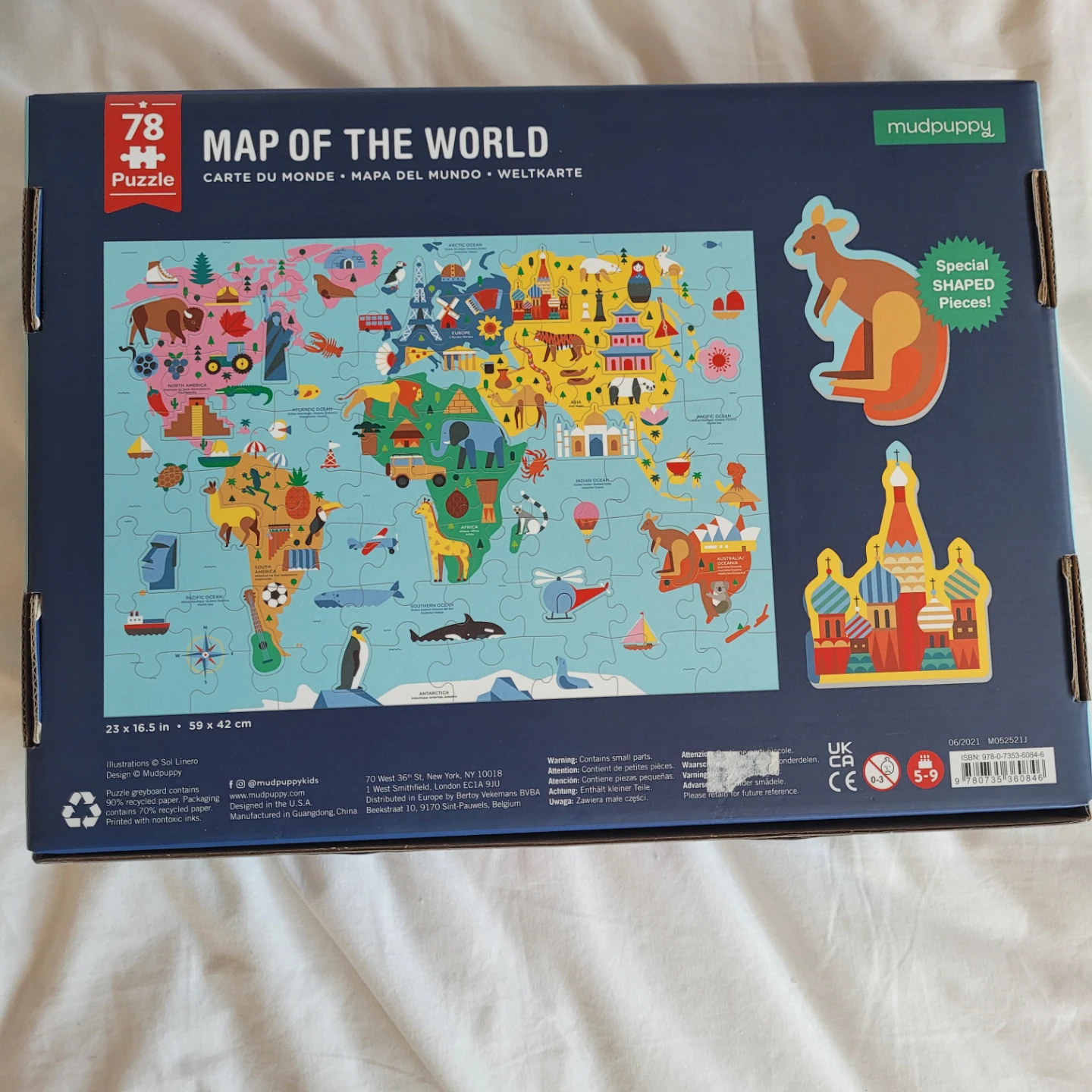 Mudpuppy 78-Piece Map of the World Puzzle - photo 3