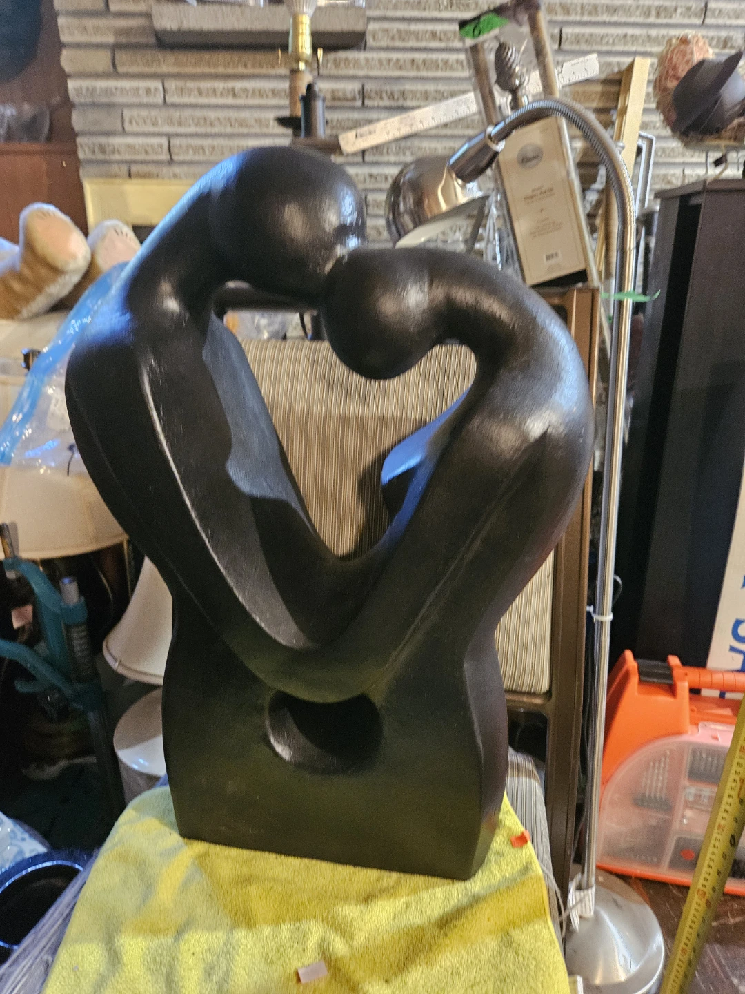 Abstract Embrace Sculpture - photo 2