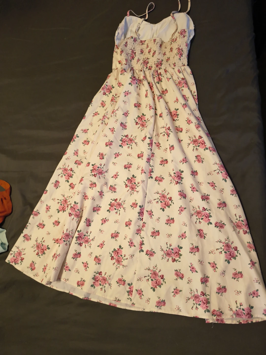 Floral Maxi Dress with Smocked Back - photo 2
