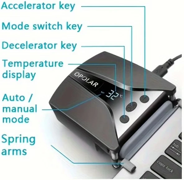 New in Box! OPOLAR Laptop Cooler with LED Display - photo 4