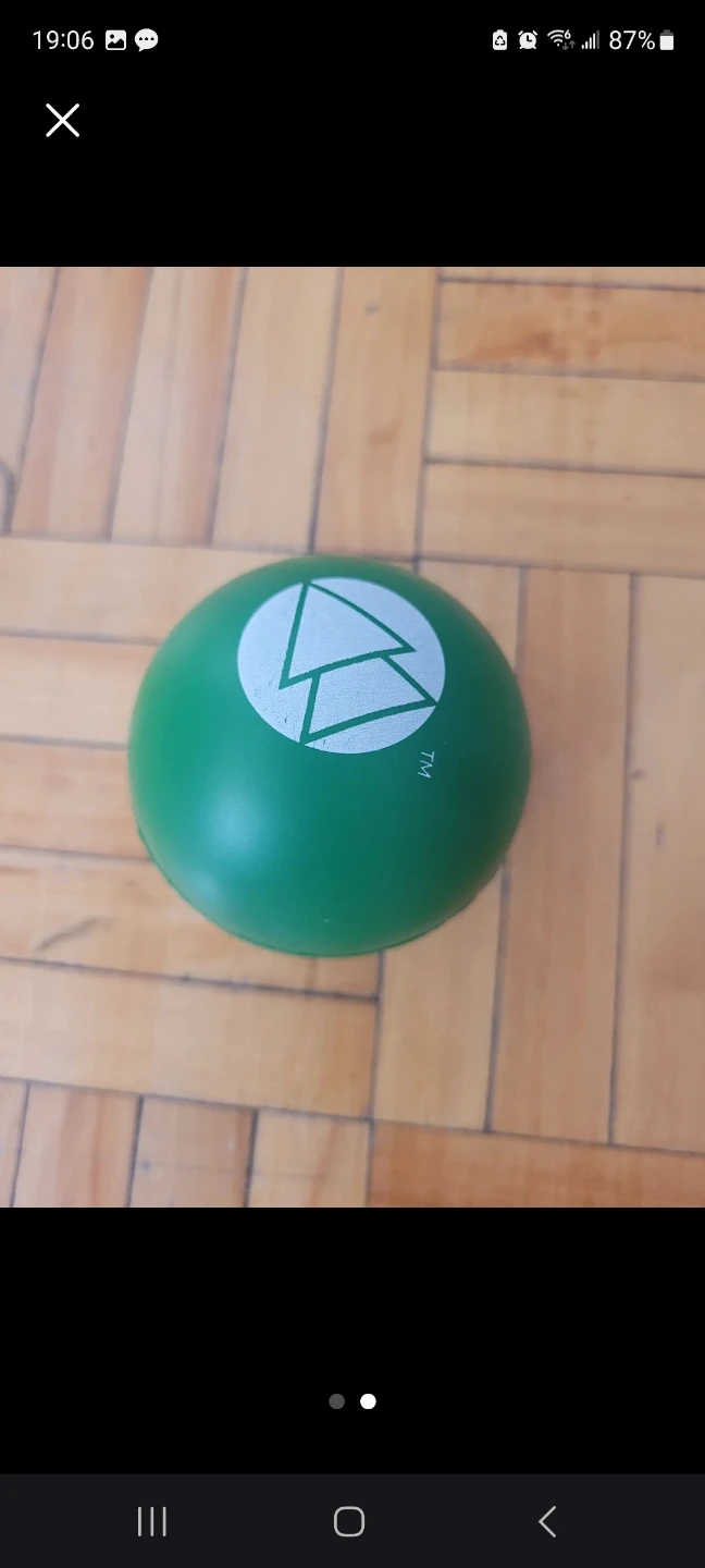 Green Stress Ball with Logo
