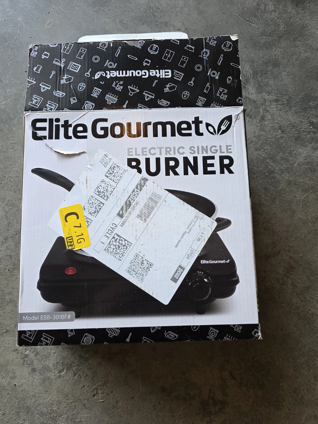 Elite Gourmet Electric Single Burner