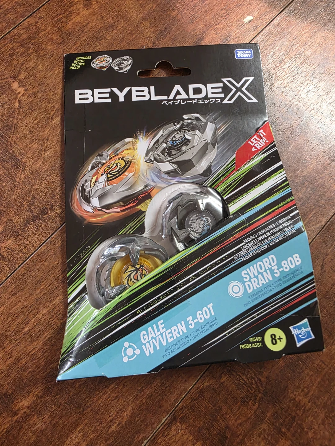 Beyblade X Two Beyblade Set Gale Wyvern & Sword Dran