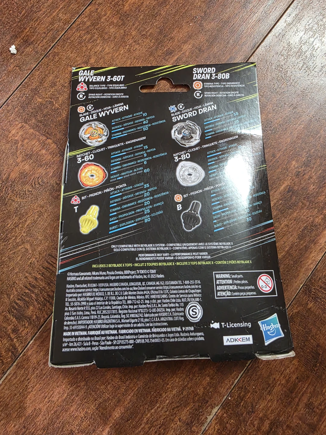 Beyblade X Two Beyblade Set Gale Wyvern & Sword Dran - photo 3