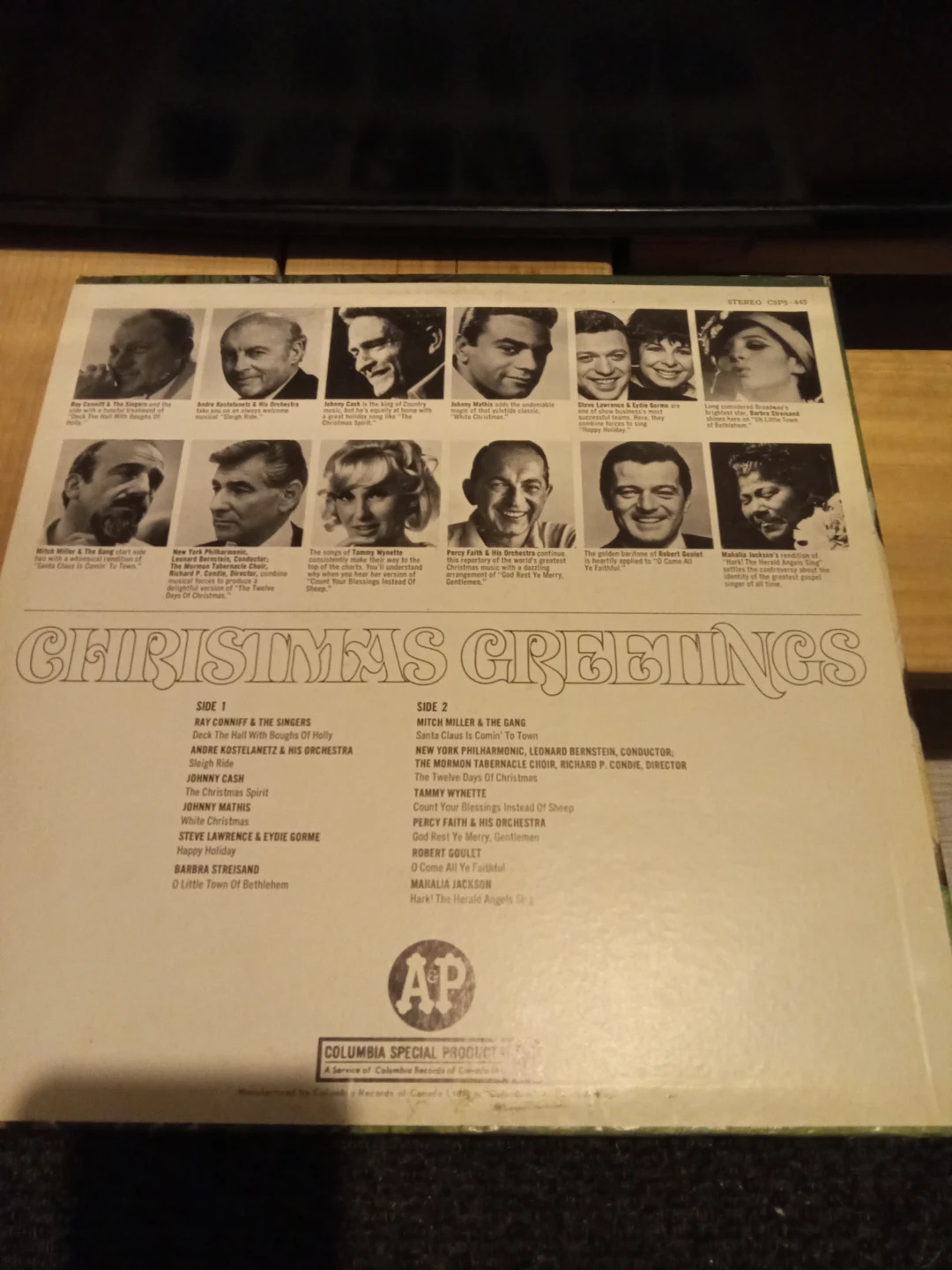Columbia Special Products Christmas Greetings Vinyl Record - photo 2