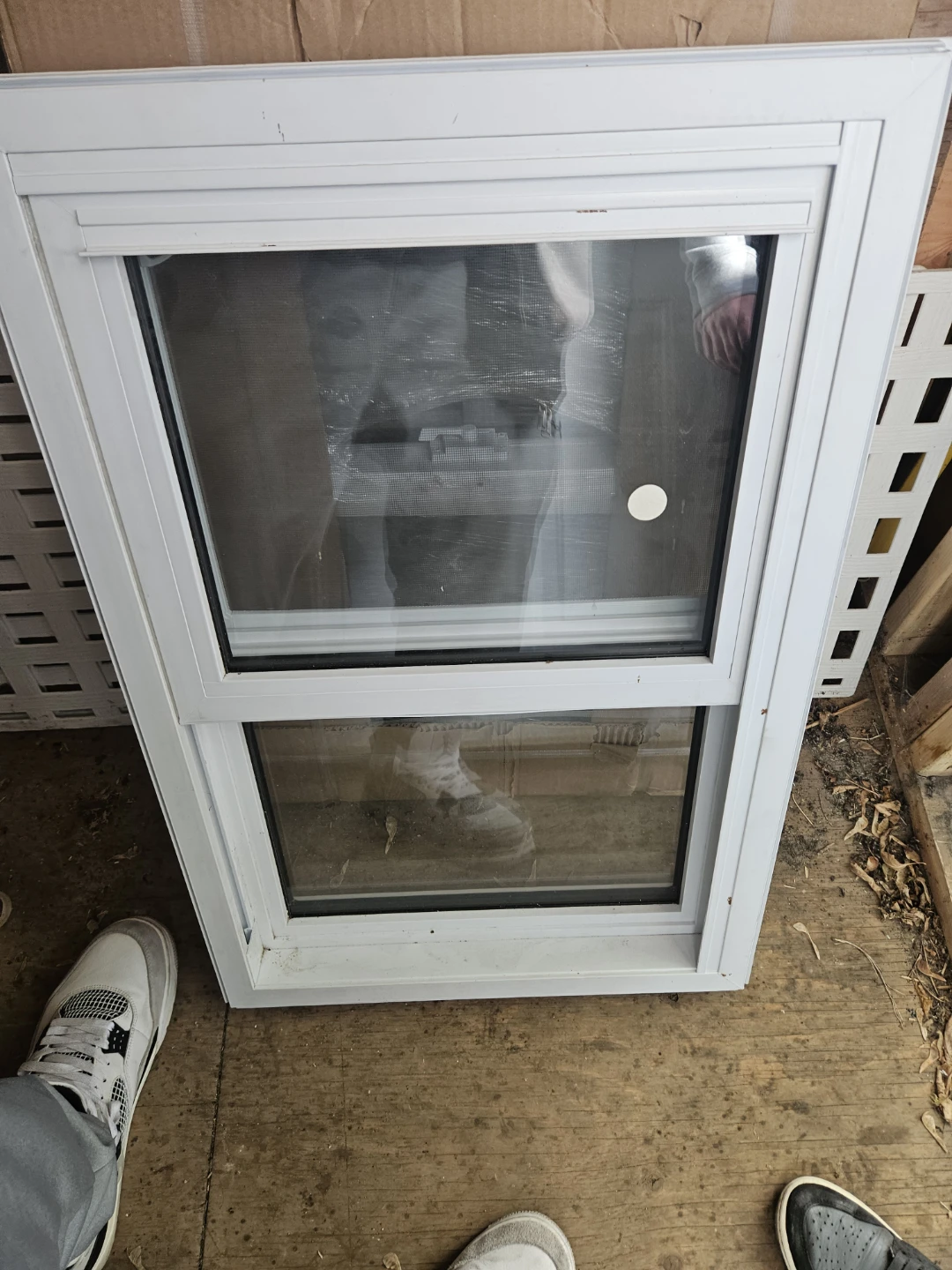 White Window with Screen - photo 2