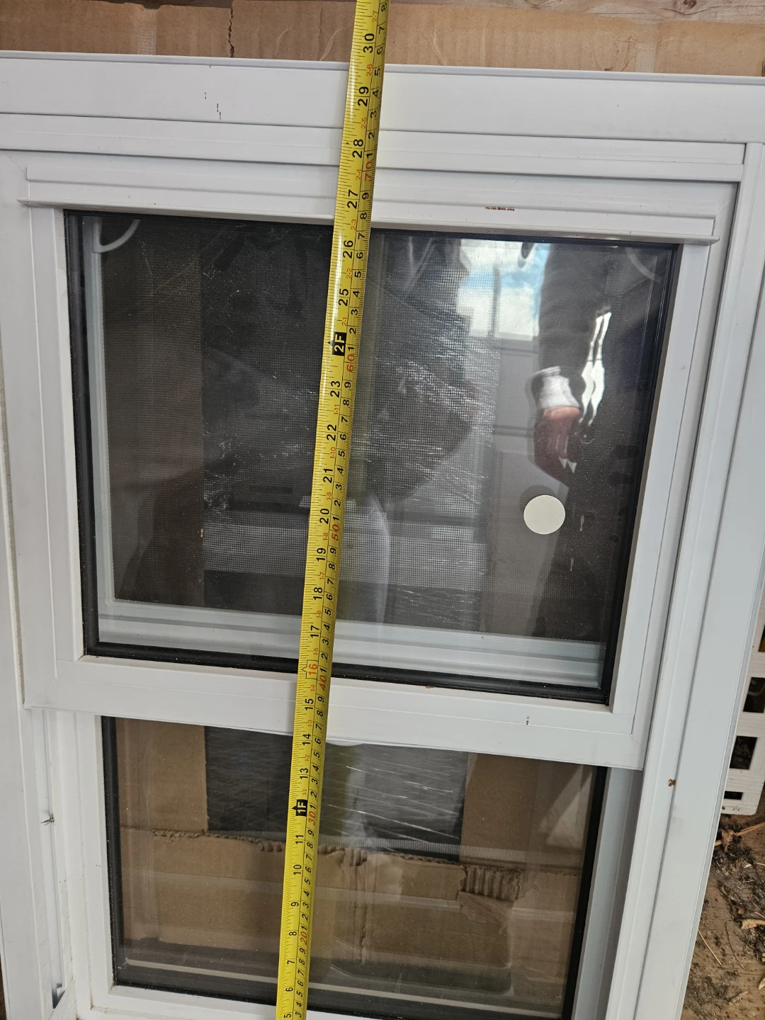 White Window with Screen - photo 3