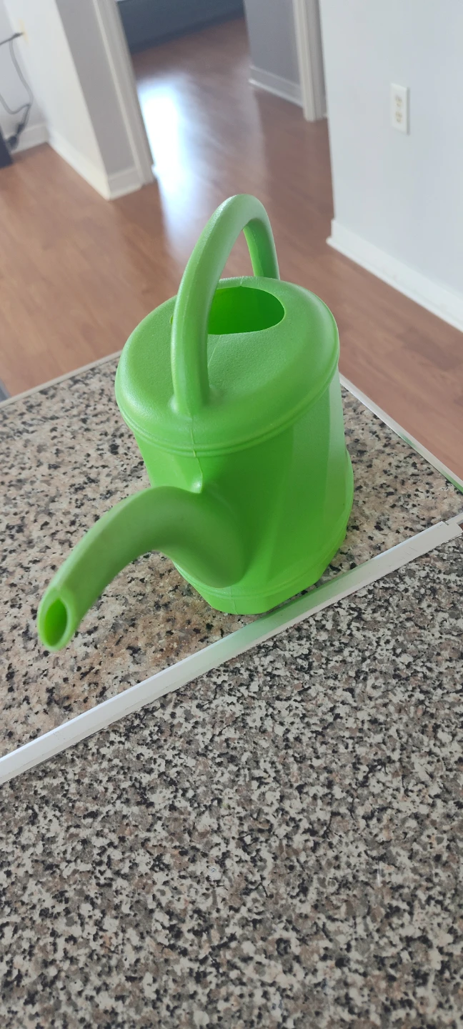 Green Plastic Watering Can - photo 4