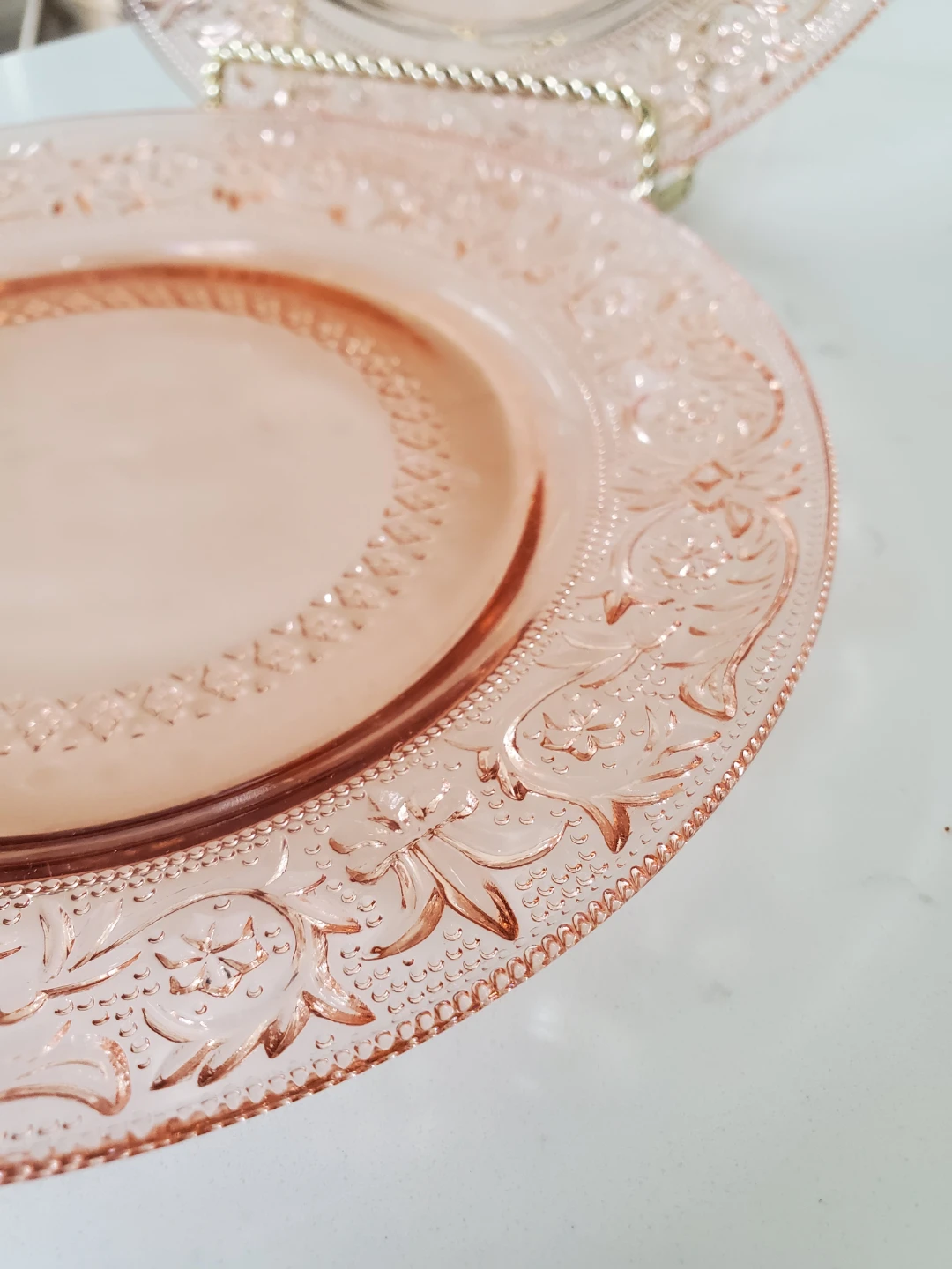 Depression Glass Plates - Set of 2 - photo 2
