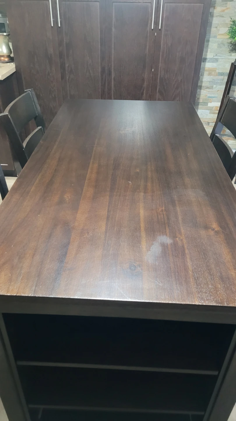 Counter height table for 4 with 4 high chairs. - photo 4
