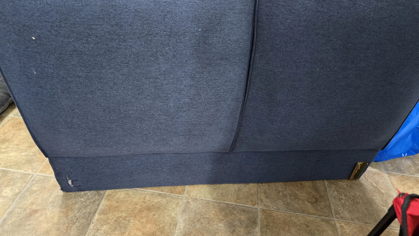 Dark Blue Sectional Sofa with Chaise and pullout - photo 5