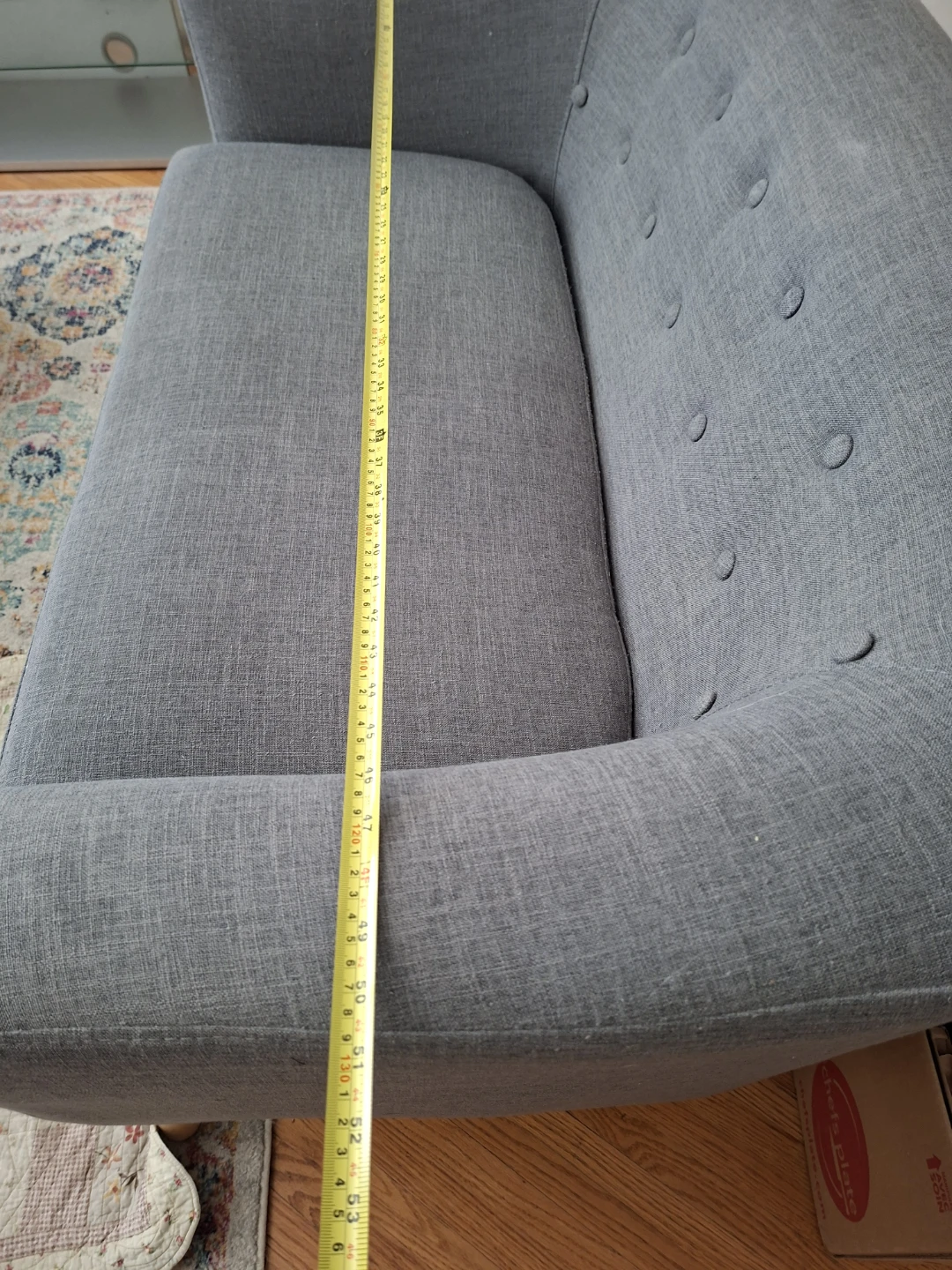 Modern Grey Loveseat Sofa - photo 2
