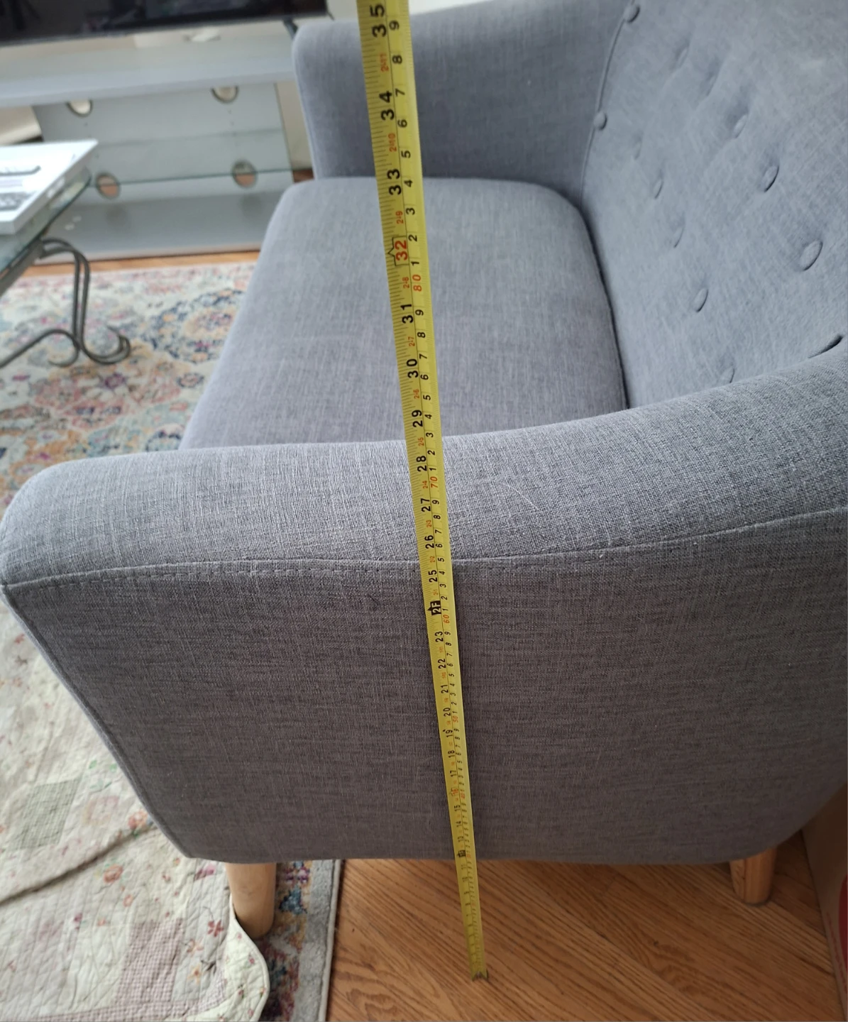 Modern Grey Loveseat Sofa - photo 3