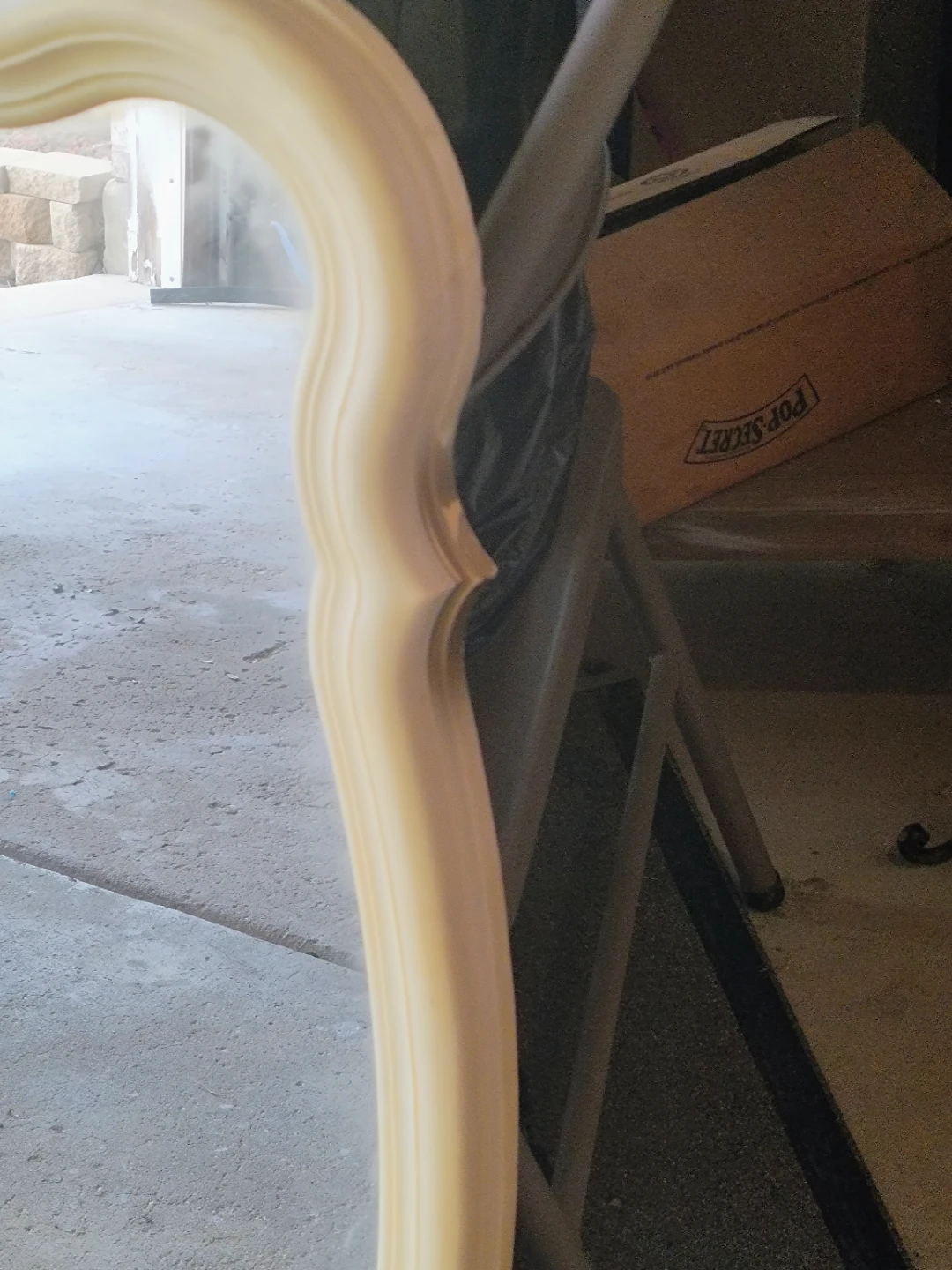Ornate Cream Wall Mirror - photo 4