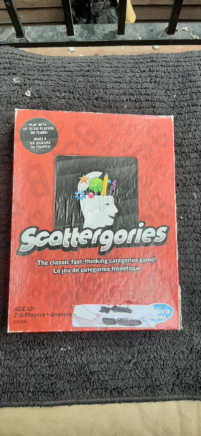 Scattergories Board Game