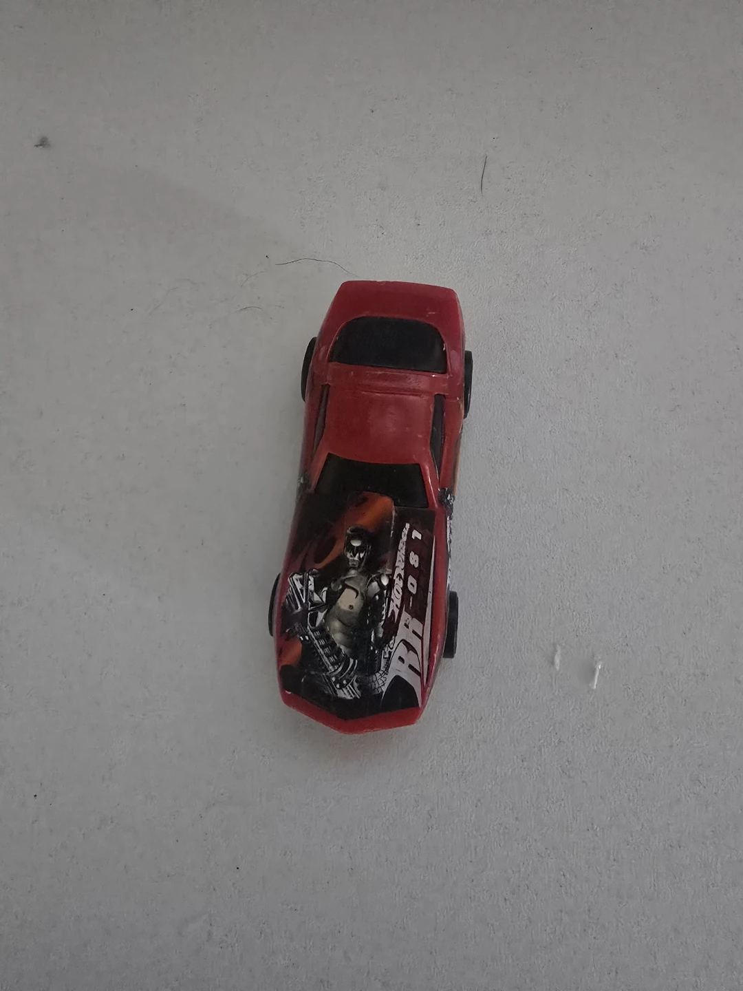 Red Toy Car with Graphic Design - photo 2