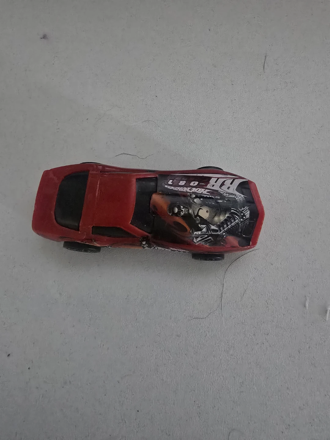 Red Toy Car with Graphic Design - photo 3
