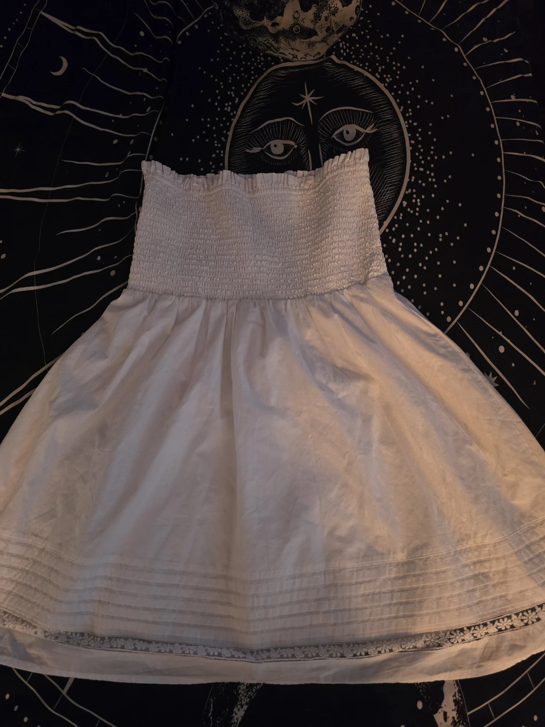 White Smocked dress - photo 2