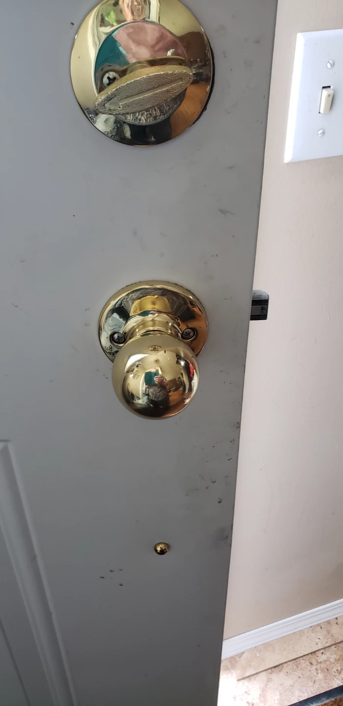 Weiser Brass Door Knob and Handle Set - photo 2