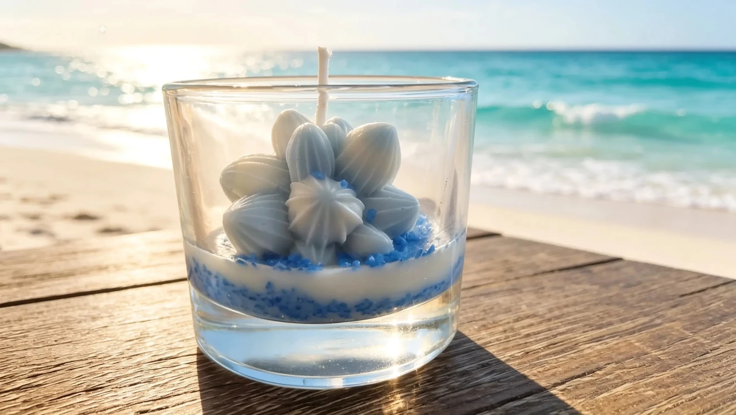 Ocean wave decorative candle - photo 3