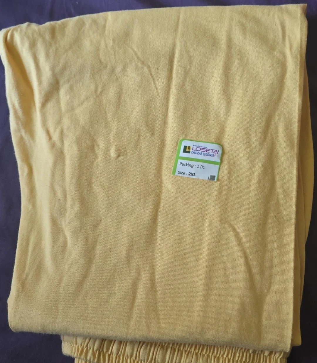 New LÕSETÄ Yellow Churidar Leggings Size 2XL