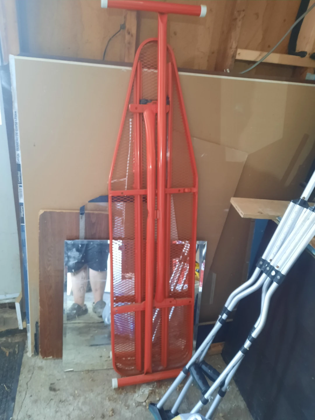 Orange Metal Ironing Board