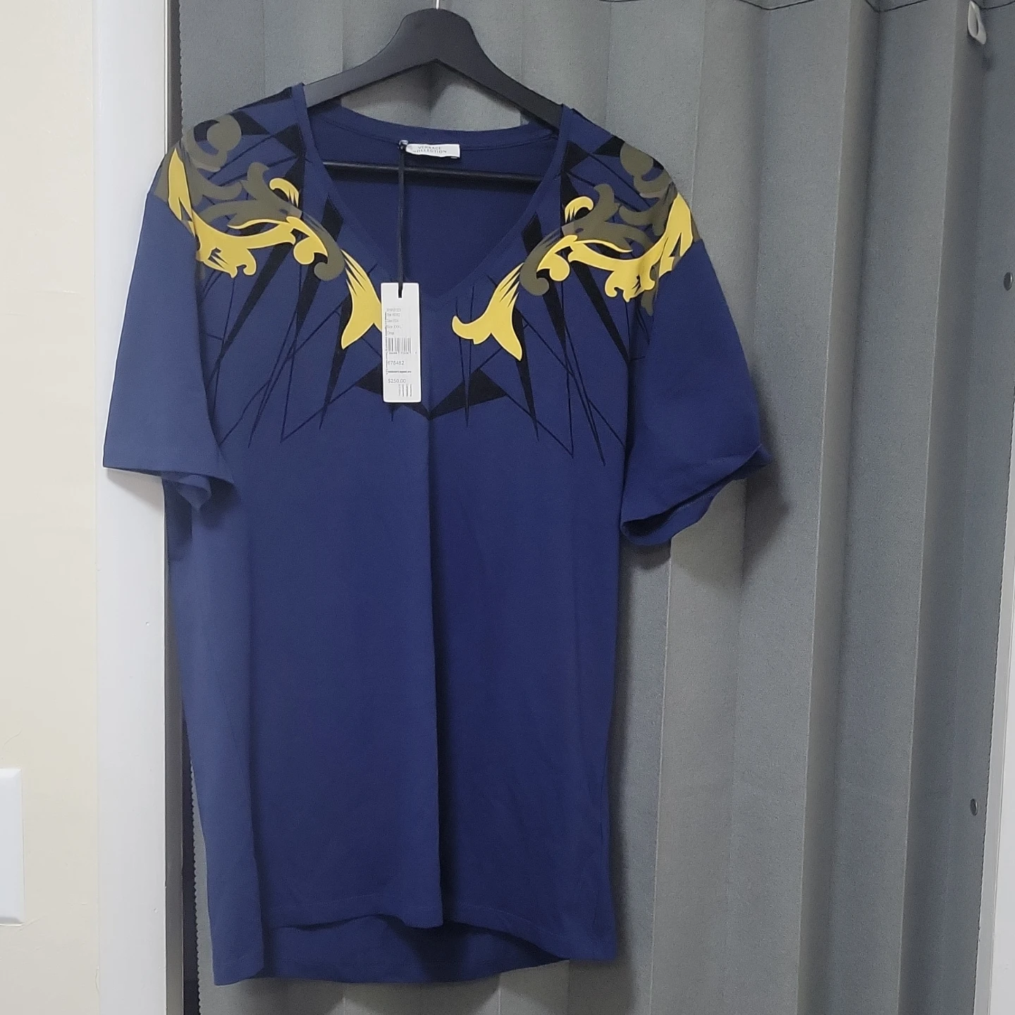 Versace Collection Blue V-Neck T-Shirt - Size XXXL - photo 2