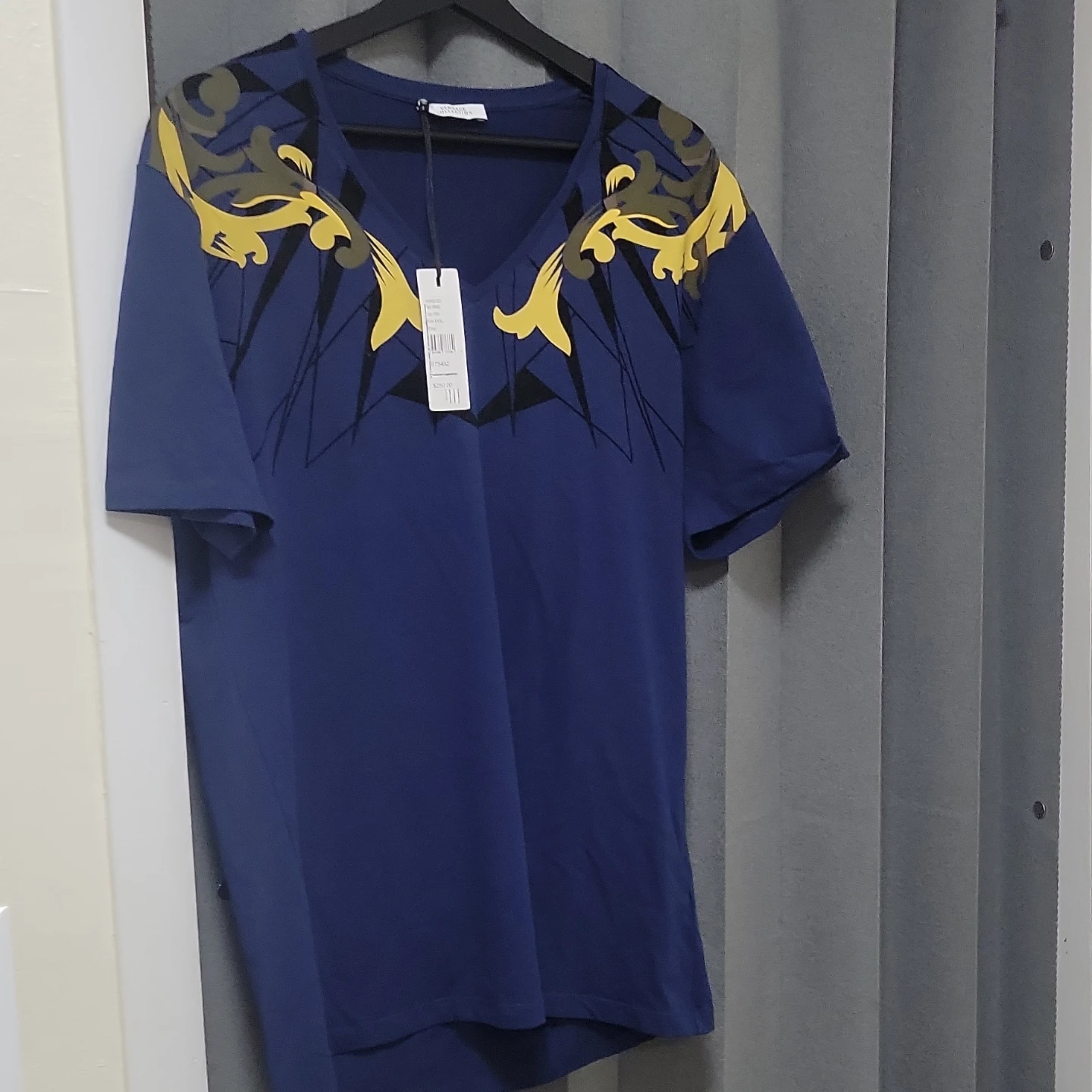 Versace Collection Blue V-Neck T-Shirt - Size XXXL - photo 3