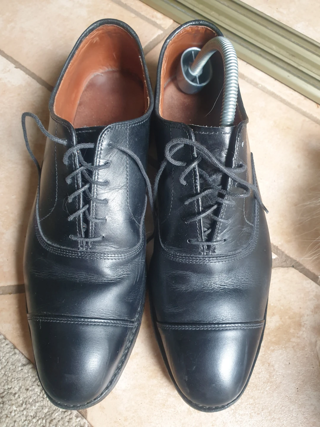 Allen Edmonds Black Cap Toe Oxford Dress Shoes - photo 2