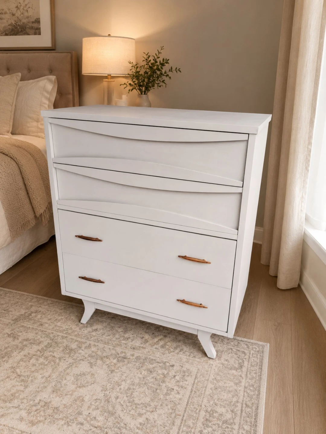 Light gray drseer with 4.drawers. - photo 2