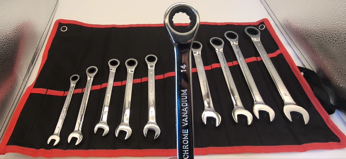 10-Piece Ratcheting Combination Wrench Set | Metric | CR-V Steel - photo 5