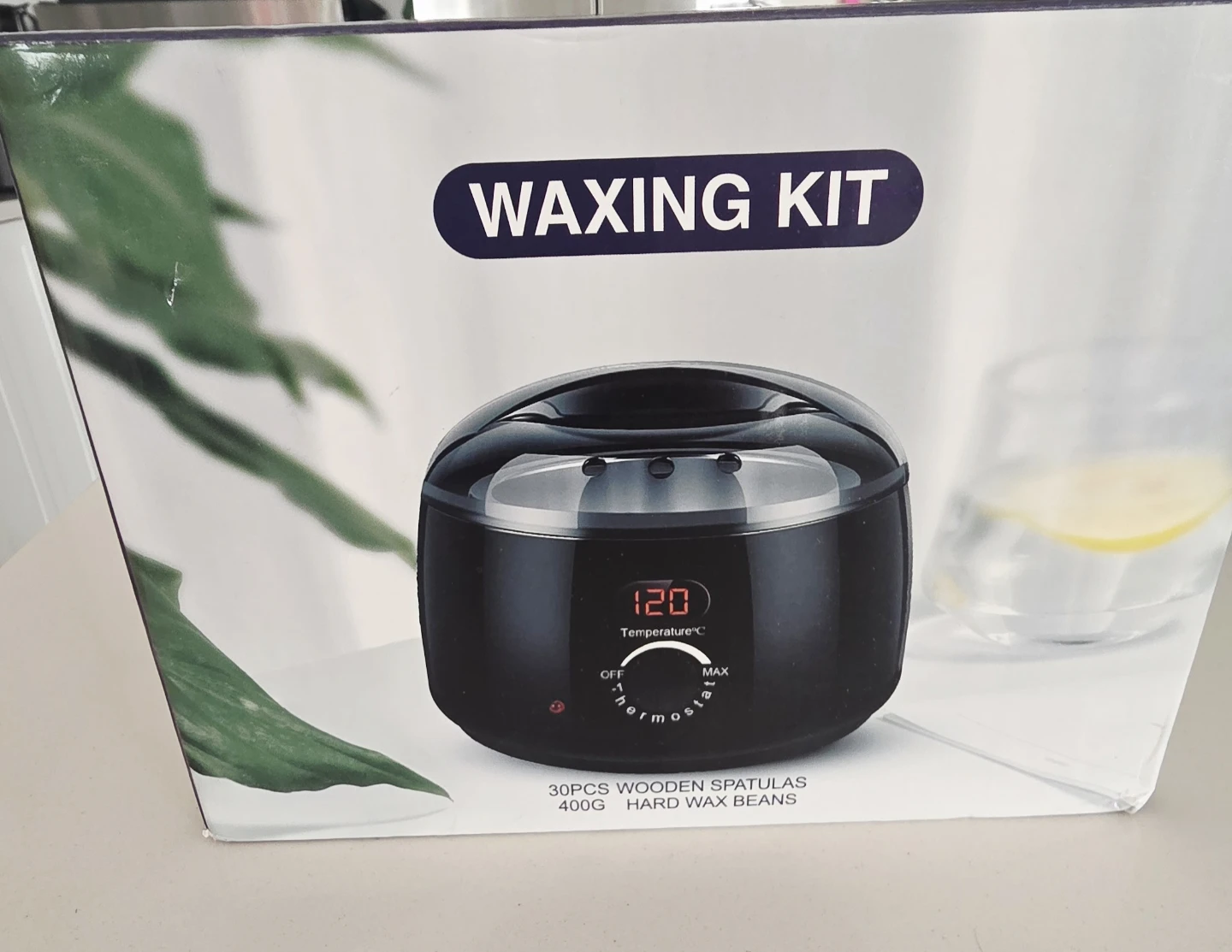 Wax Warmer Kit with 30 Spatulas and 400g Hard Wax Beans - photo 2