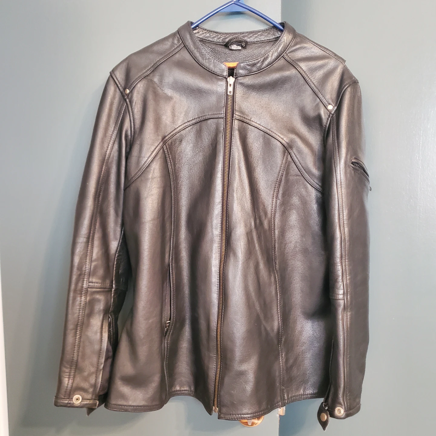 Black Leather Motorcycle Jacket