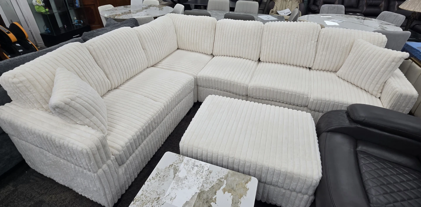 Sectional Sofa Corduroy Brand New Box Packed FREE DELIVERY