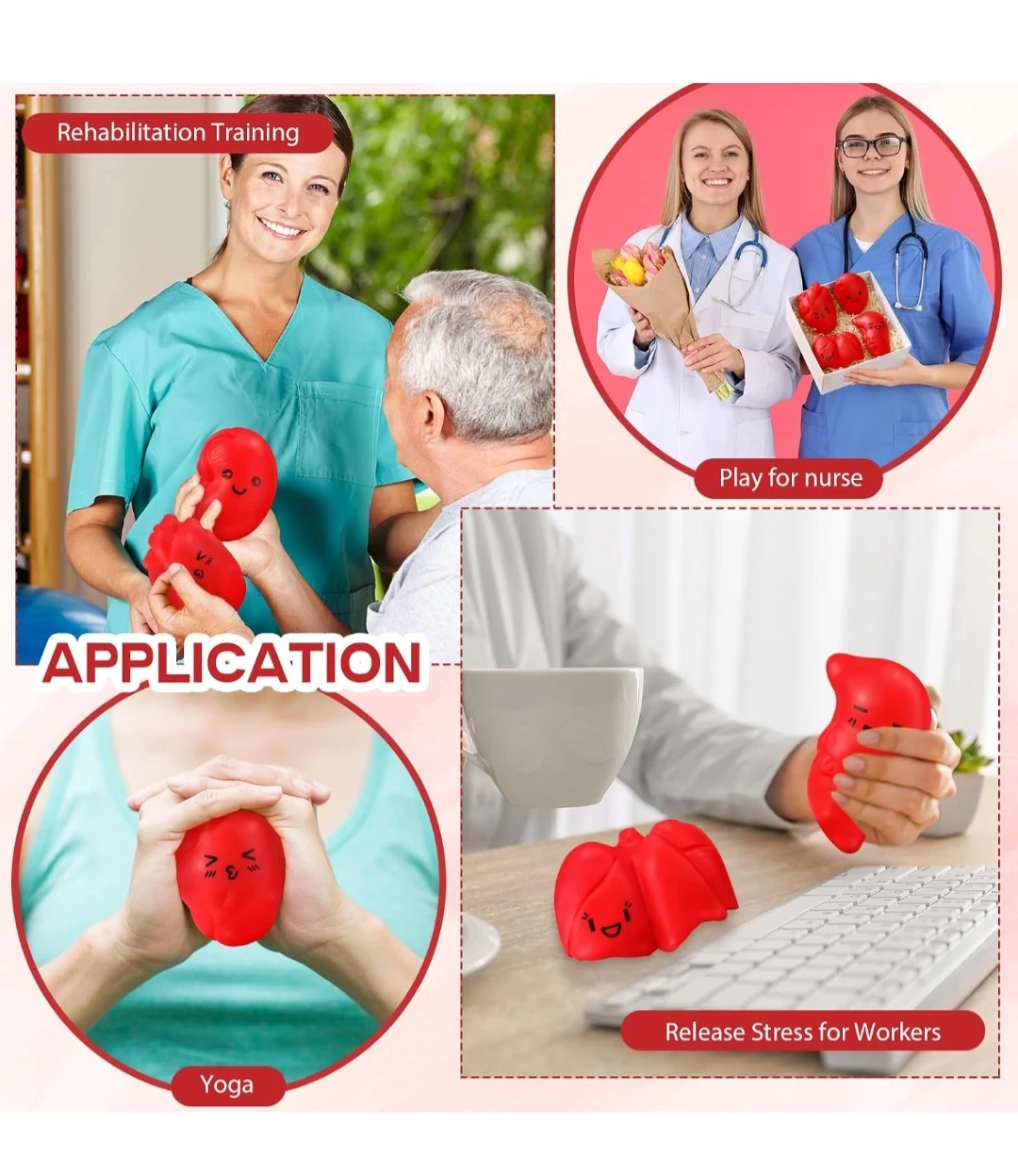 20 pcs Red Lung Shaped Stress Ball - photo 2