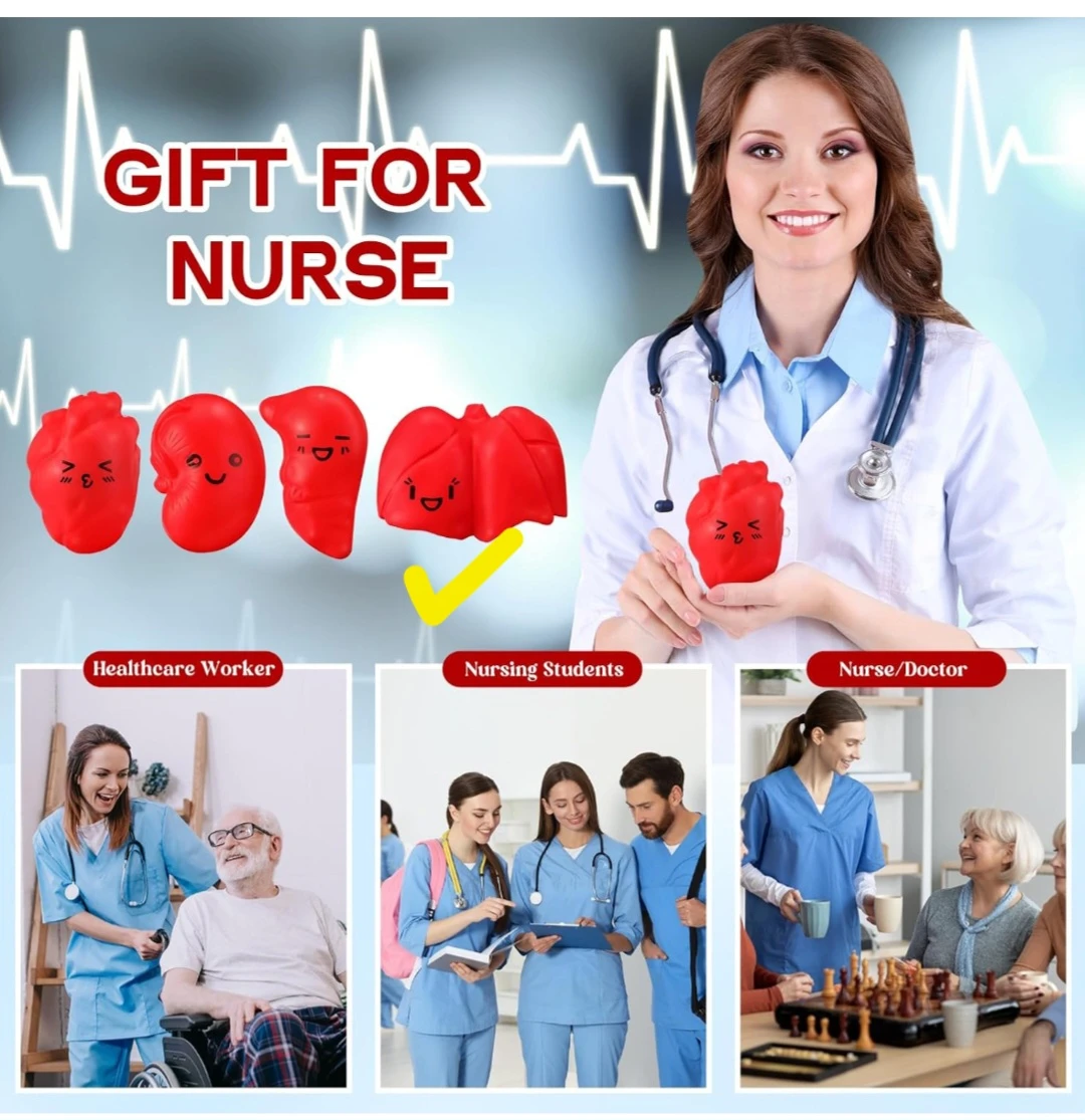 20 pcs Red Lung Shaped Stress Ball - photo 4