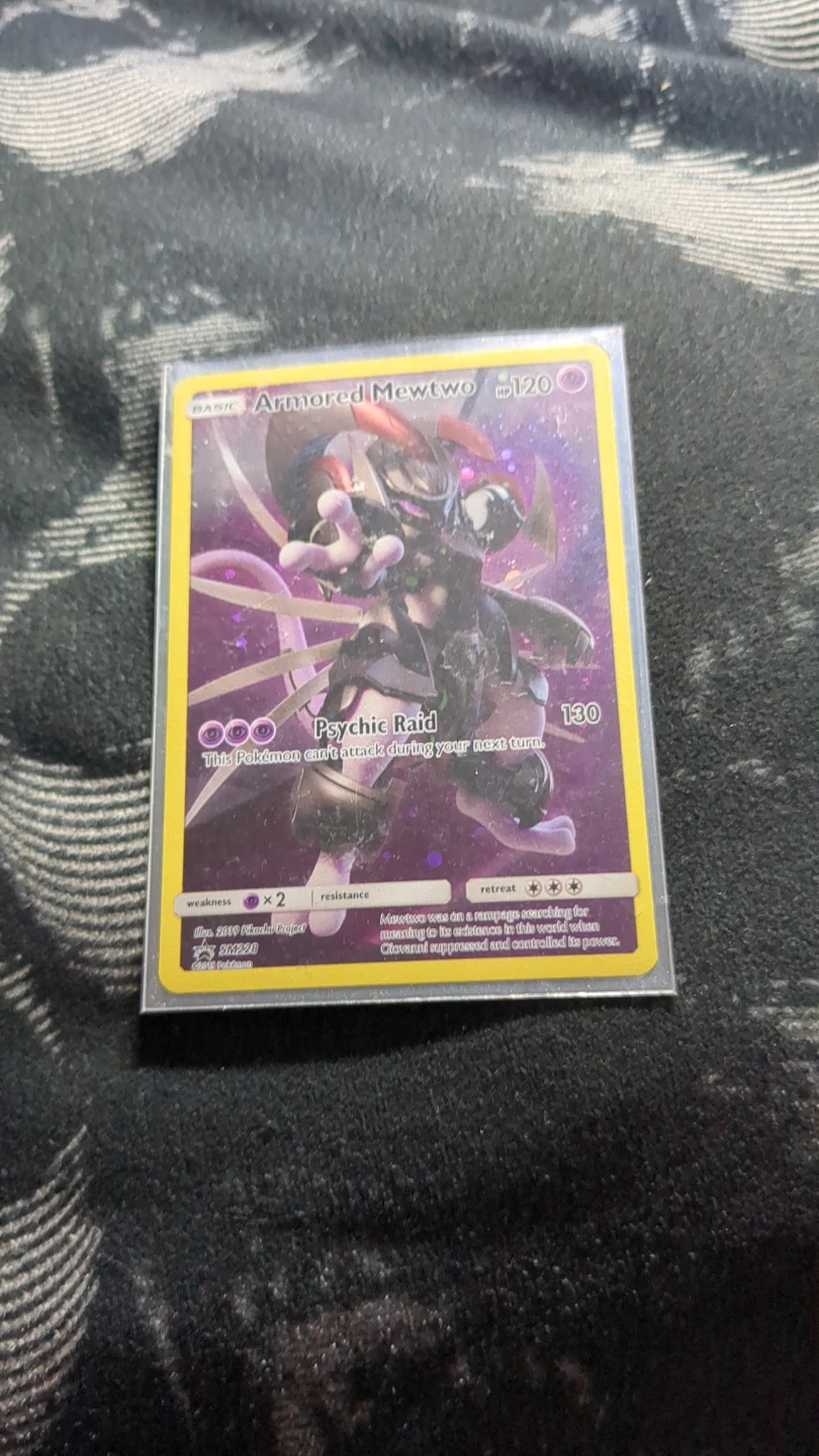 Pokemon Armored Mewtwo Card SM228