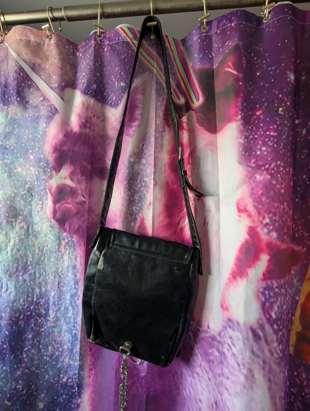 Old school Demonia Black Cross Shoulder Bag - photo 2