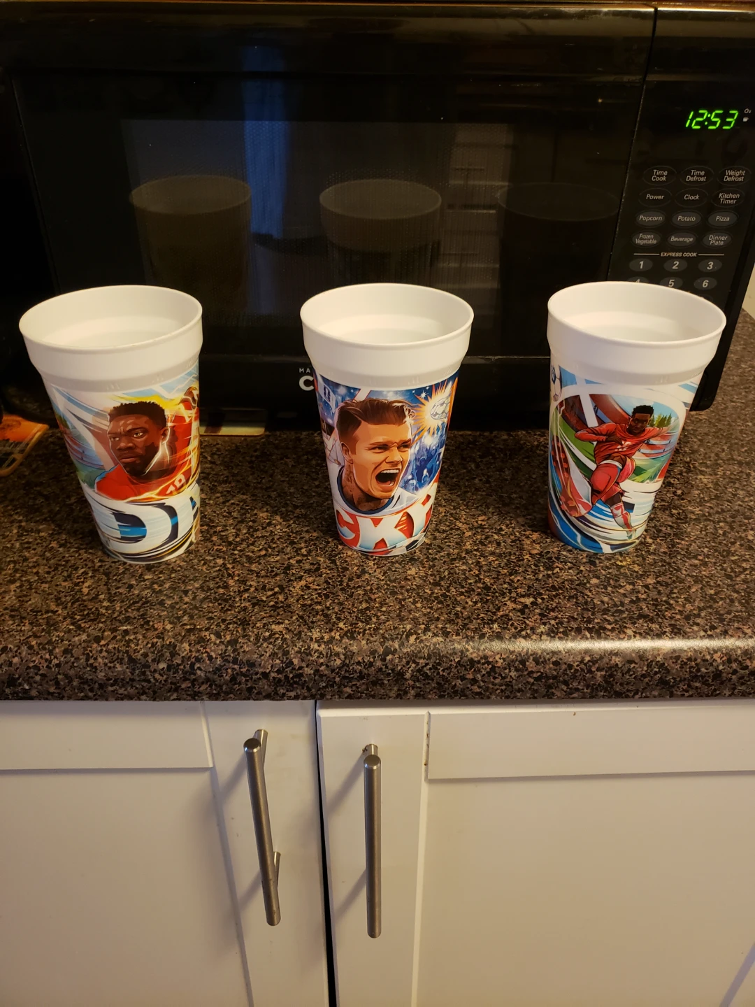 Set of 3 Soccer Star Cups