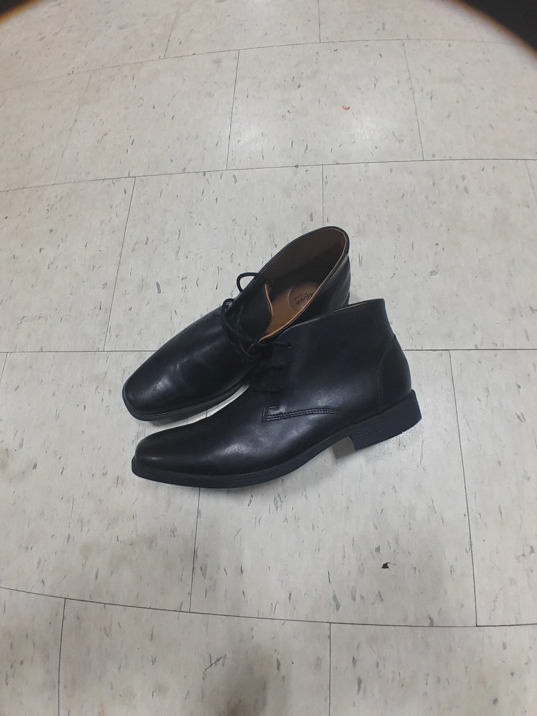 Black Leather Chukka Boots  Original Clark's Men's Size 10.5