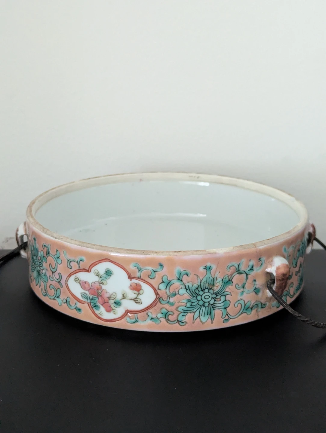 Vintage Chinese floral ceramic tray/dish - photo 2