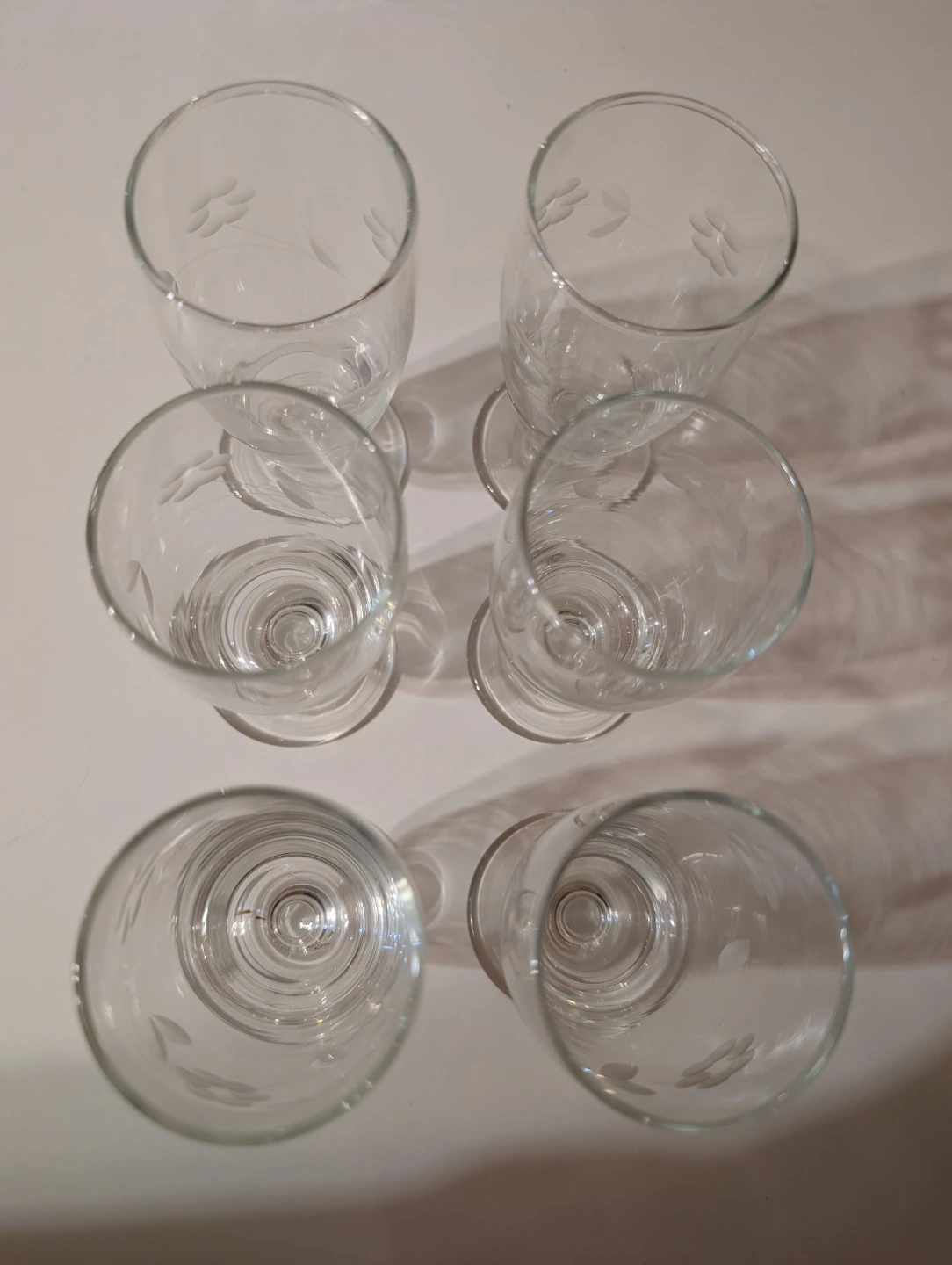 Vintage Etched Glassware Set - 10 pieces - photo 3