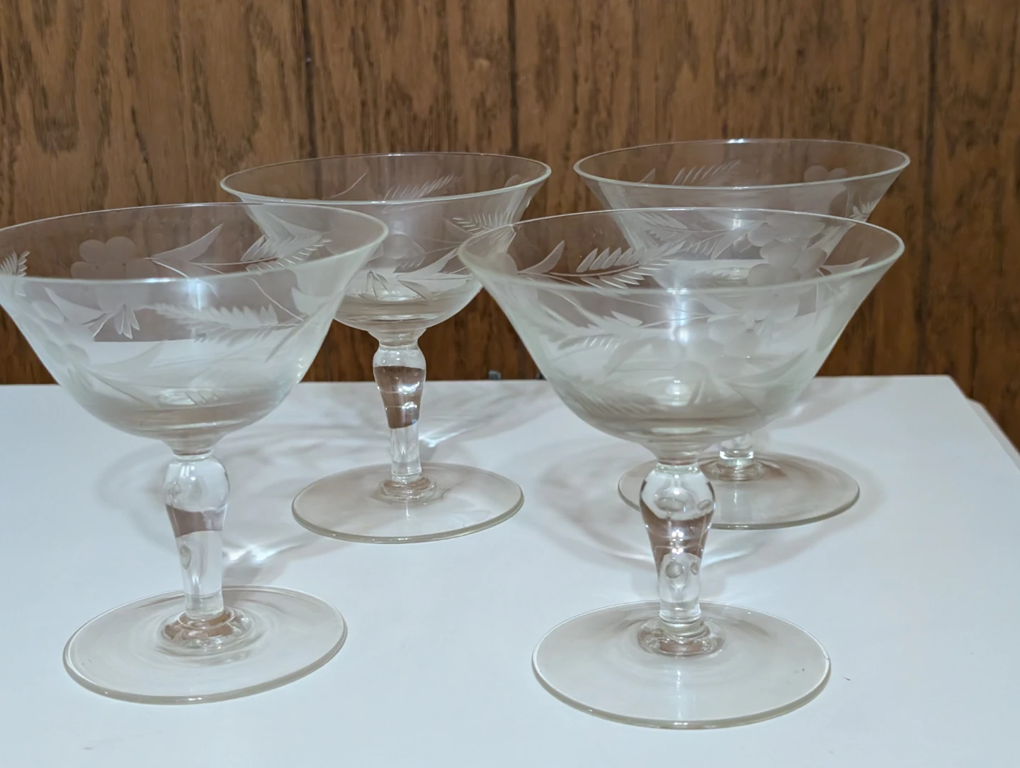 Vintage Etched Glassware Set - 10 pieces - photo 4