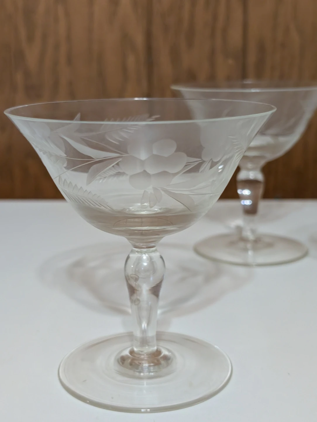 Vintage Etched Glassware Set - 10 pieces - photo 5