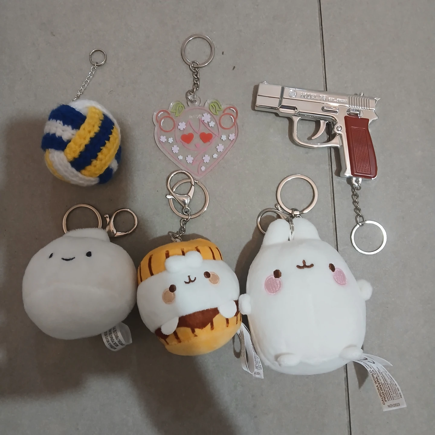 Set of 6 Keychains