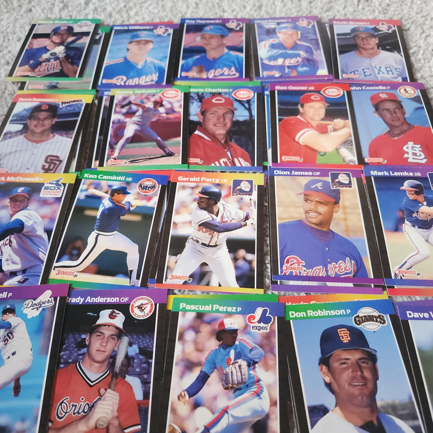 1989 Donruss baseball cards   Lot of 40 players - photo 2