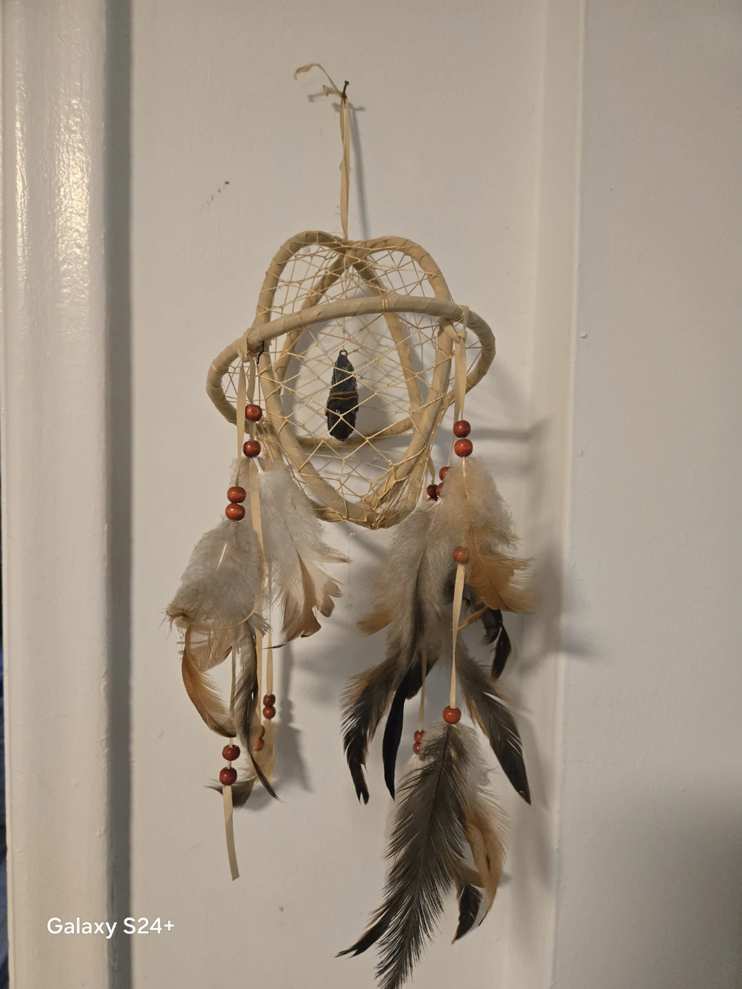 Dreamcatcher with Feather and Bead Accents - photo 4