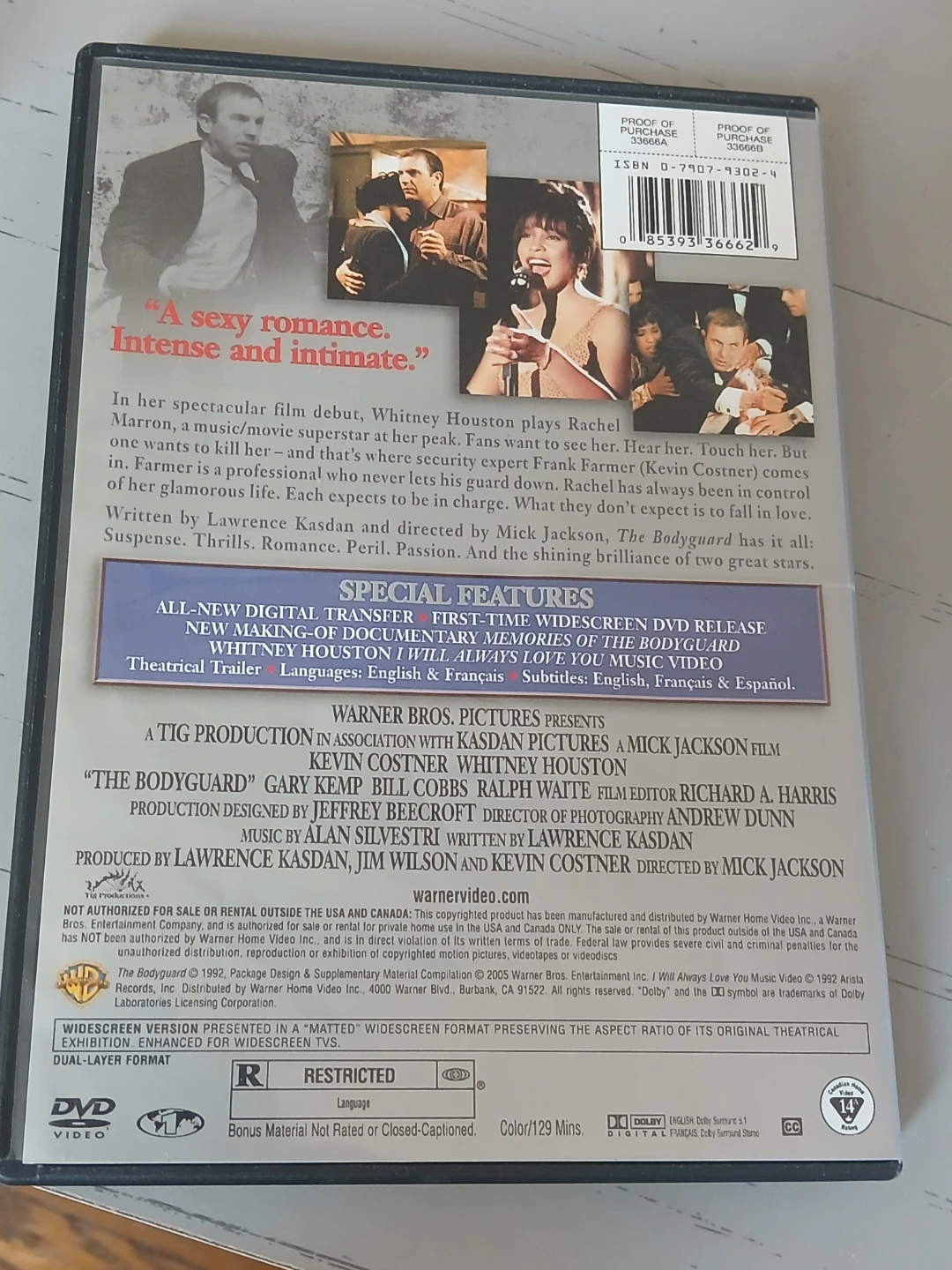 The Bodyguard Special Edition DVD - photo 3